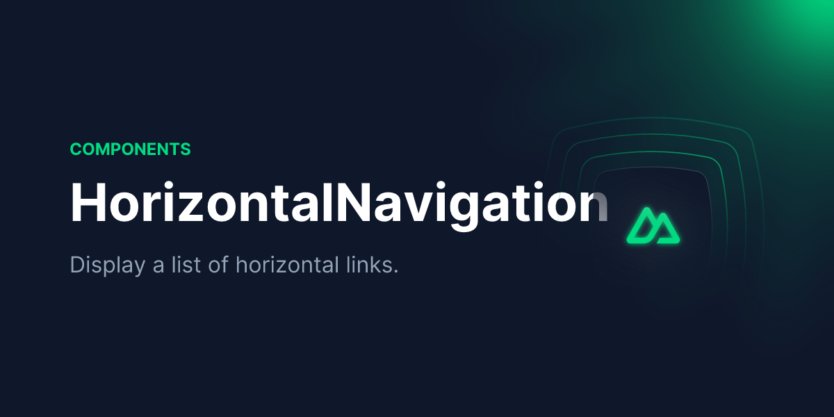 HorizontalNavigation - Nuxt UI