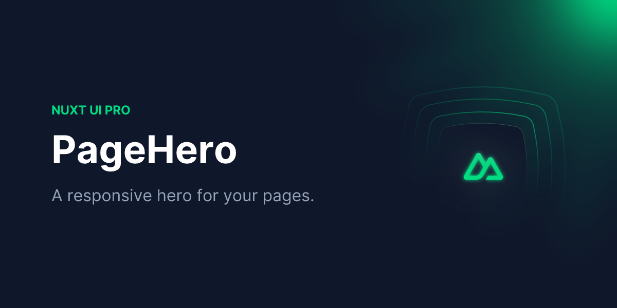 PageHero - Nuxt UI Pro